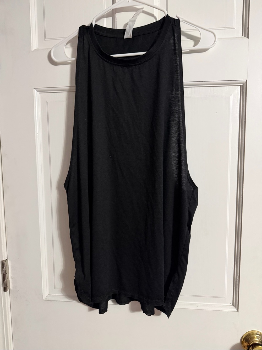 Basic Black Muscle Tank Top